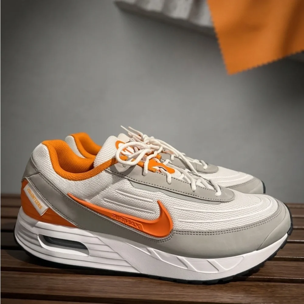 Orange & Beige Men's Athletic Sneakers - Picture 1 of 4